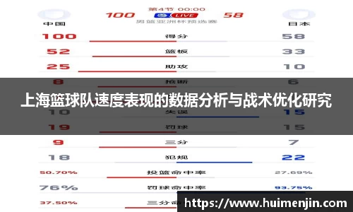 上海篮球队速度表现的数据分析与战术优化研究